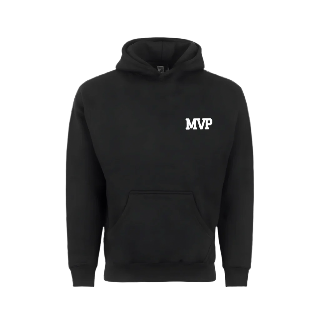 Black MVP Ultra Heavy Embroidered Hoodie (Unisex)